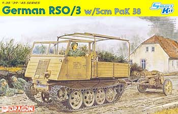 DML German RSO/03 w/5cm PaK 38 Gun Plastic Model Military Vehicle 1/35 Scale #6684