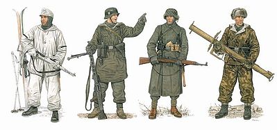 DML German Winter Combatants 1943-45 Plastic Model Military Figure 1/35 Scale #6705