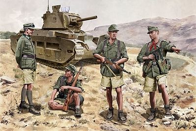 DML Gebirgsjagers Crete 1941 4 Figure Set Plastic Model Military Figure 1/35 Scale #6742