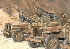 DML SAS 1/4-Ton 4x4 Patrol Car w/Crew Plastic Model Jepp Kit 1/35 Scale #6745 DML SAS 1/4-Ton 4x4 Patrol Car w/Crew Plastic Model Jepp Kit 1/35 Scale #6745