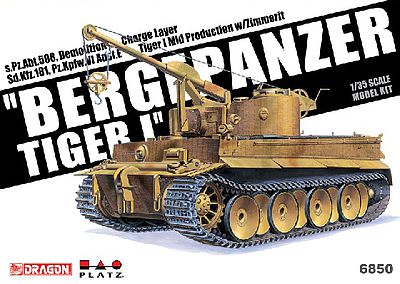 DML Bergepanzer Tiger I Plastic Model Military Vehicle Kit 1/35 Scale #6850