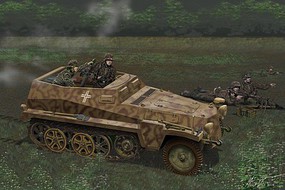Sd.Kfz.250/7 Atle 8cm Mortar Carrier Plastic Model Military Vehicle Kit 1/35 Scale #6858