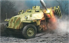 Sd.Kfz.251 Ausf.D and 28/32cm Wurfahmen 40 Plastic Model Military Vehicle Kit 1/35 #6861