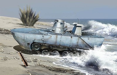 DML IJN Type 2 Amphibious Tank Plastic Model Military Vehicle Kit 1/35 #6916