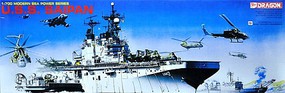 DML USS Saipan Light Aircraft Carrier Plastic Model Military Ship Kit 1/700 Scale #7009