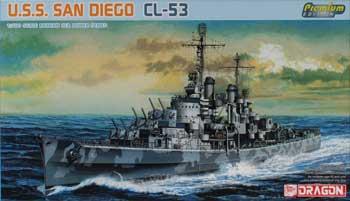 DML USS SD CL53 Atlanta Class Plastic Model Military Ship Kit 1/700 Scale #7052