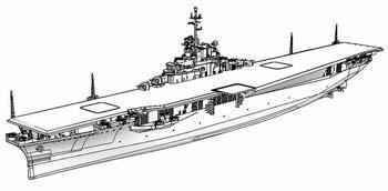 DML USS Antietam CV-36 Plastic Model Military Ship Kit 1/700 Scale #7064