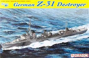 DML German Z31 Destroyer Plastic Model Destroyer Kit 1/700 Scale #7126 DML German Z31 Destroyer Plastic Model Destroyer Kit 1/700 Scale #7126