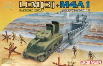 DML LCM(3) + M4A1 w/Deep Wading Kit Plastic Model Military Ship 1/72 Scale #7360