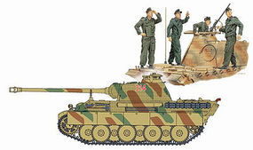 DML Panther G with Tank Crew Plastic Model Military Figure Kit 1/72 Scale #7363 DML Panther G with Tank Crew Plastic Model Military Figure Kit 1/72 Scale #7363