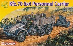 Kfz 70 6x4 Personnel Carrier & 3.7cm PaK 35/36 Plastic Model Military Vehicle 1/72 #7377