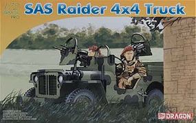 SAS Raider 4x4 Truck Northwest Europeon Plastic Model Military Vehicle 1/72 Scale #7481