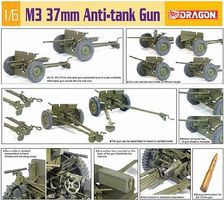 DML US M3 37mm Anti-Tank Gun Plastic Model Artillery Kit 1/6 Scale #75029