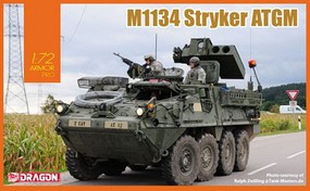 DML M1134 Stryker ATGM Vehicle Plastic Model Military Vehicle 1/72 Scale #7685