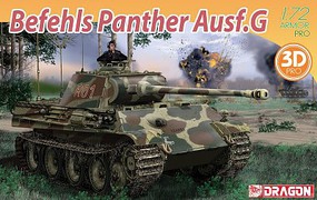 DML Befehls panther Ausf G Tank Plastic Model Tank Kit 1/72 Scale #7698