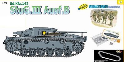 DML Sdkfz 142 StuG III Ausf B Tank Plastic Model Tank Kit 1/35 Scale #9