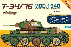 DML T34/76 Mod 1940 Soviet Tank Plastic Model Military Vehicle Kit 1/35 Scale #9153 DML T34/76 Mod 1940 Soviet Tank Plastic Model Military Vehicle Kit 1/35 Scale #9153
