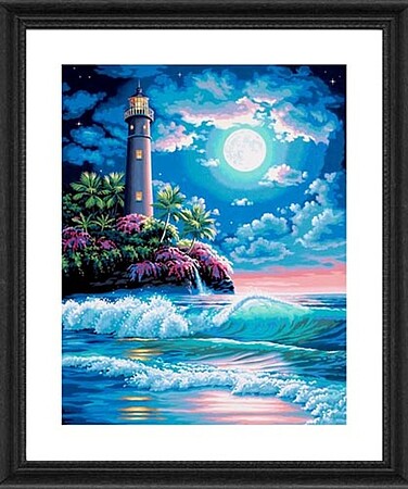 TROPICAL VIEW, Paint by Number Kit, DIMENSIONS PAINTWORKS (73