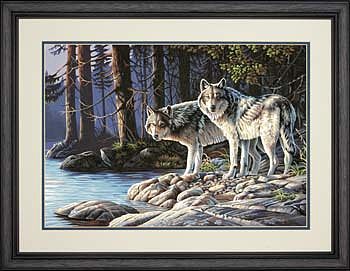 Dimensions Gray Wolves Paint By Number Kit #73-91445