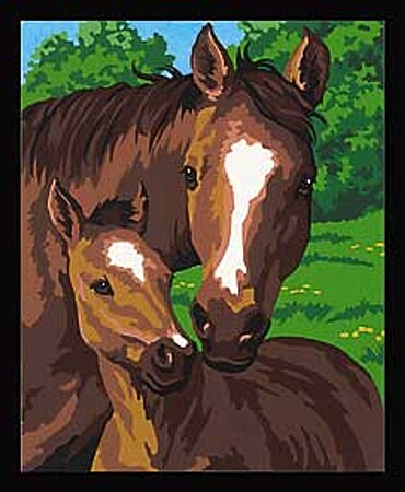 Dimensions Pony & Mother Paint By Number Kit #91119