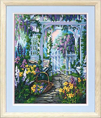 Dimensions Garden Gate with Flowers Paint By Number Kit #91140