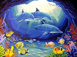 Dimensions Deep Sea Paradise Paint By Number Kit #91302 Dimensions Deep Sea Paradise Paint By Number Kit #91302