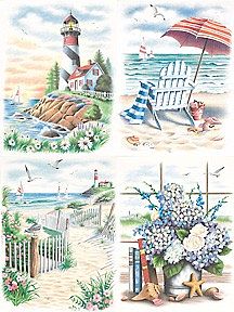 Dimensions Beach Scenes Variety Pencil by Number Kit #91331