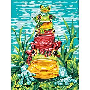 Dimensions Frog Pile-Up Paint By Number Kit #91421