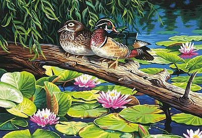 Dimensions The Lily Pond (Mallard Ducks) Paint By Number Kit #91467