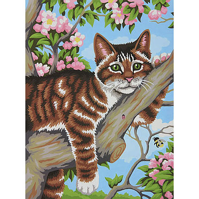 Dimensions Lazy Cat Paint By Number Kit #91478