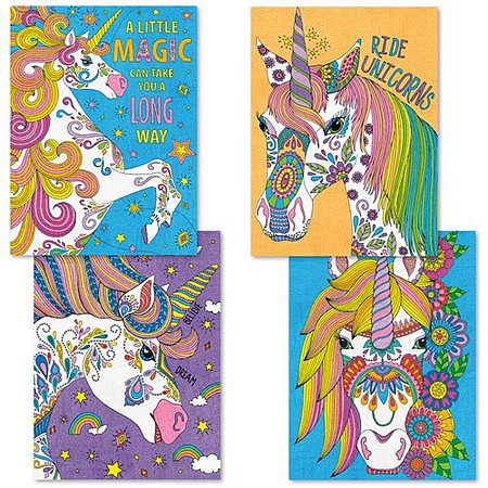 Dimensions Unicorn Magic Variety Pack (4 - 9x12) Pencil By Number Kit #91673
