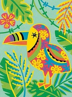 Toucan (Whimsical Pattern) Paint by Number (9
