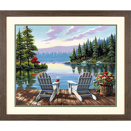 Dimensions Lakeside Morning Paint by Number (20x16)