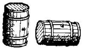Durango N/Ho Small Wood Barrels
