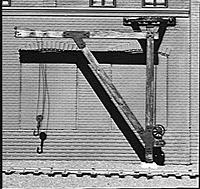Durango Jib Crane Kit (2-3/4 x 3/4) HO Scale Model Railroad Building Accessory #68