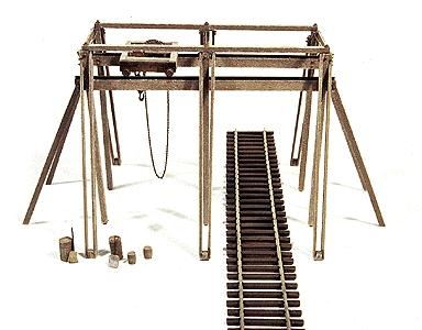 Durango Traveling Crane Kit (4-1/2 x 3-5/8) HO Scale Model Railroad Building Accessory #73