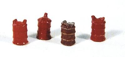 Durango 8 Gallon Gas Can pkg(4) HO Scale Model Railroad Building Accessory #81