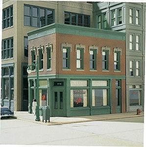 Design-Preservation Carols Corner Cafe Kit (4-1/4 x 2-3/4) HO Scale Model Railroad Building #11300