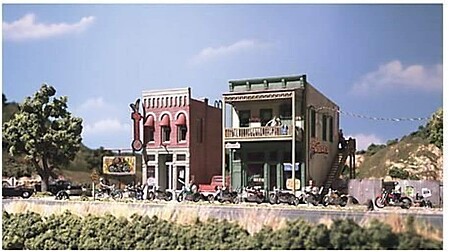 Design-Preservation Popa Weelies Saloon & Dew Duckn Cafe Kit HO Scale Model Railroad Building #40700