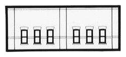 Design-Preservation Street level Windows pkg(3) N Scale Model Railroad Building Accessory #60103