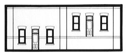 Design-Preservation Street/Dock Level Entry Doors pkg(3) N Scale Model Railroad Building Accessory #60104
