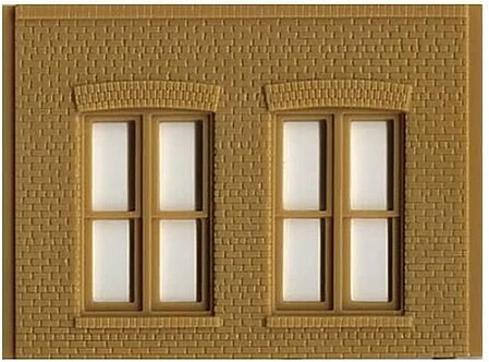 Design-Preservation Double Window Wall O Scale Model Railroad Building Accessory #90106