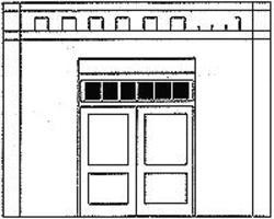 Design-Preservation Loading Door O Scale Model Railroad Building Accessory #90107