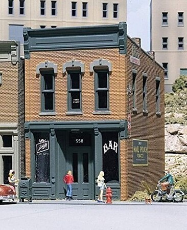 Design-Preservation Kellys Saloon Kit HO Scale Model Railroad Building #woo10100