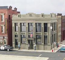 Design-Preservation First Bank HO Scale Model Railroad Building #woo12200 Design-Preservation First Bank HO Scale Model Railroad Building #woo12200