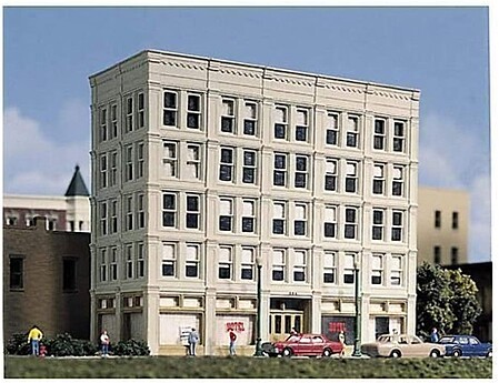 Design-Preservation Hilltowne Hotel Kit N Scale Model Railroad Building #woo50900