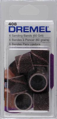 Dremel Sander Bands Coarse (6) Rotary Power Tool Sanding Bit #408