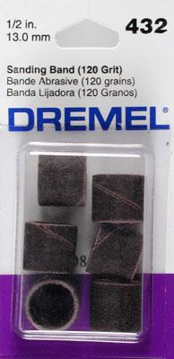 Dremel Sander Bands Fine (6) Rotary Power Tool Sanding Bit #432