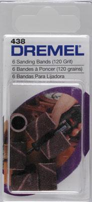 Dremel Sander Bands Fine 1/4 Rotary Power Tool Sanding Bit #438