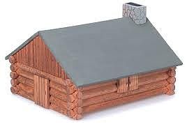 Darice Log Cabin Wooden Model Kit (4x6) Premium Wooden Construction Kit #917990